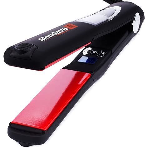 ceramic tourmaline red flat iron